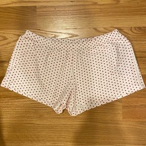 Brandy Melville red heart shorts